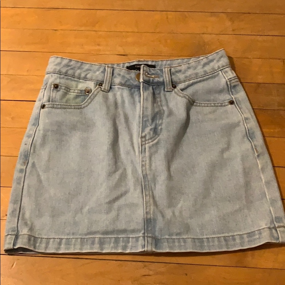 Forever 21 high waisted denim skirt!